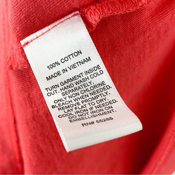 Express Tiered Ruffle Front Sleeveless Cotton Tank Coral Small INV179 - Picture 5 of 6